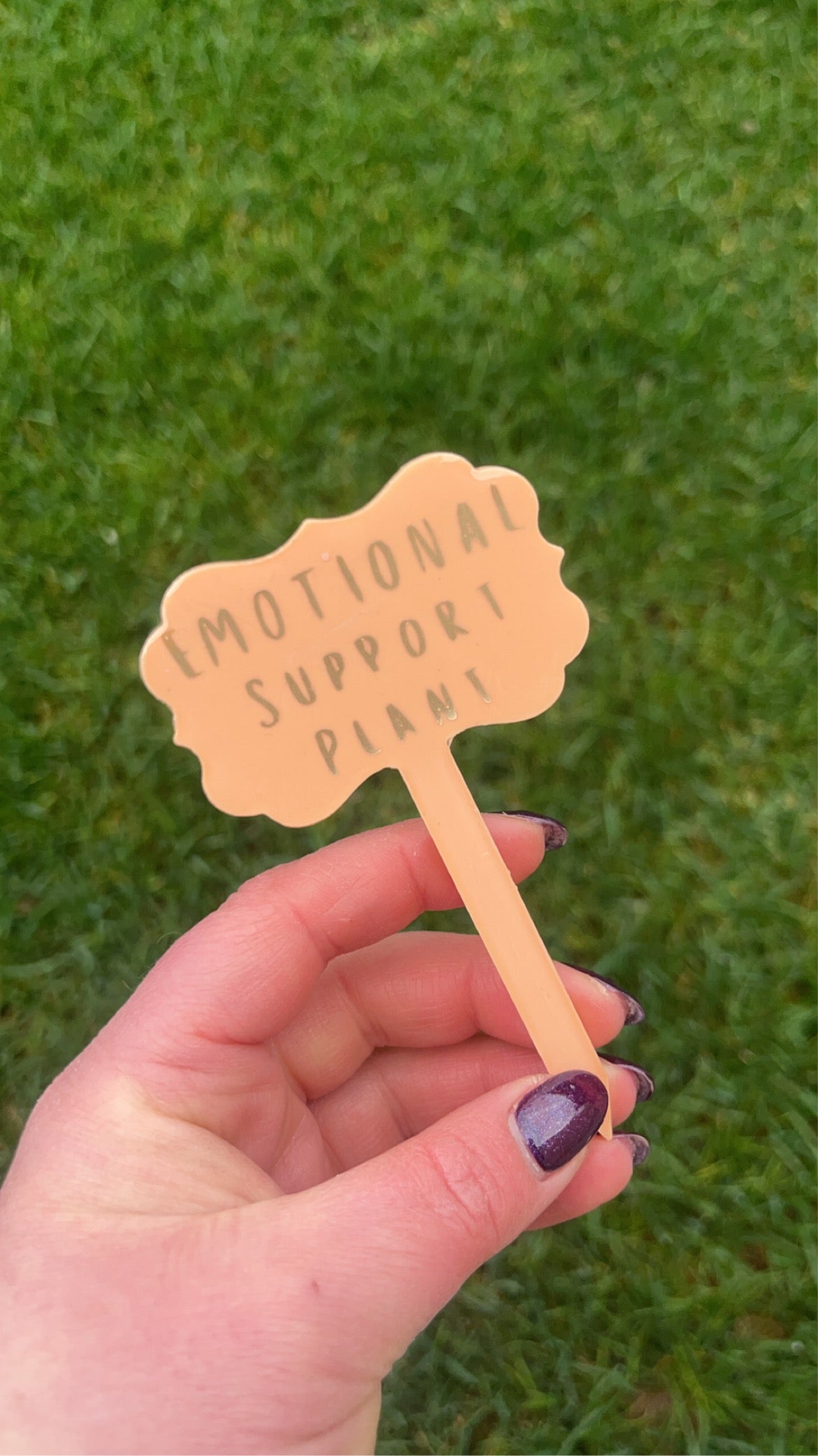Emotional Support Plant - plant Tag