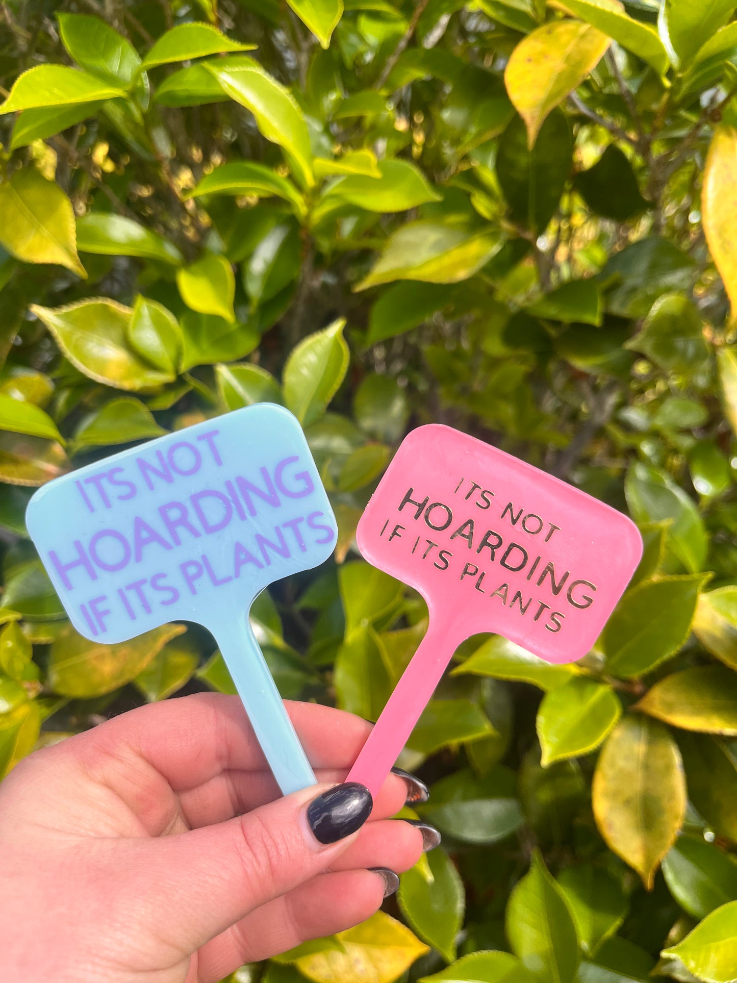 It’s Not Hoarding If it’s Plants - plant tag