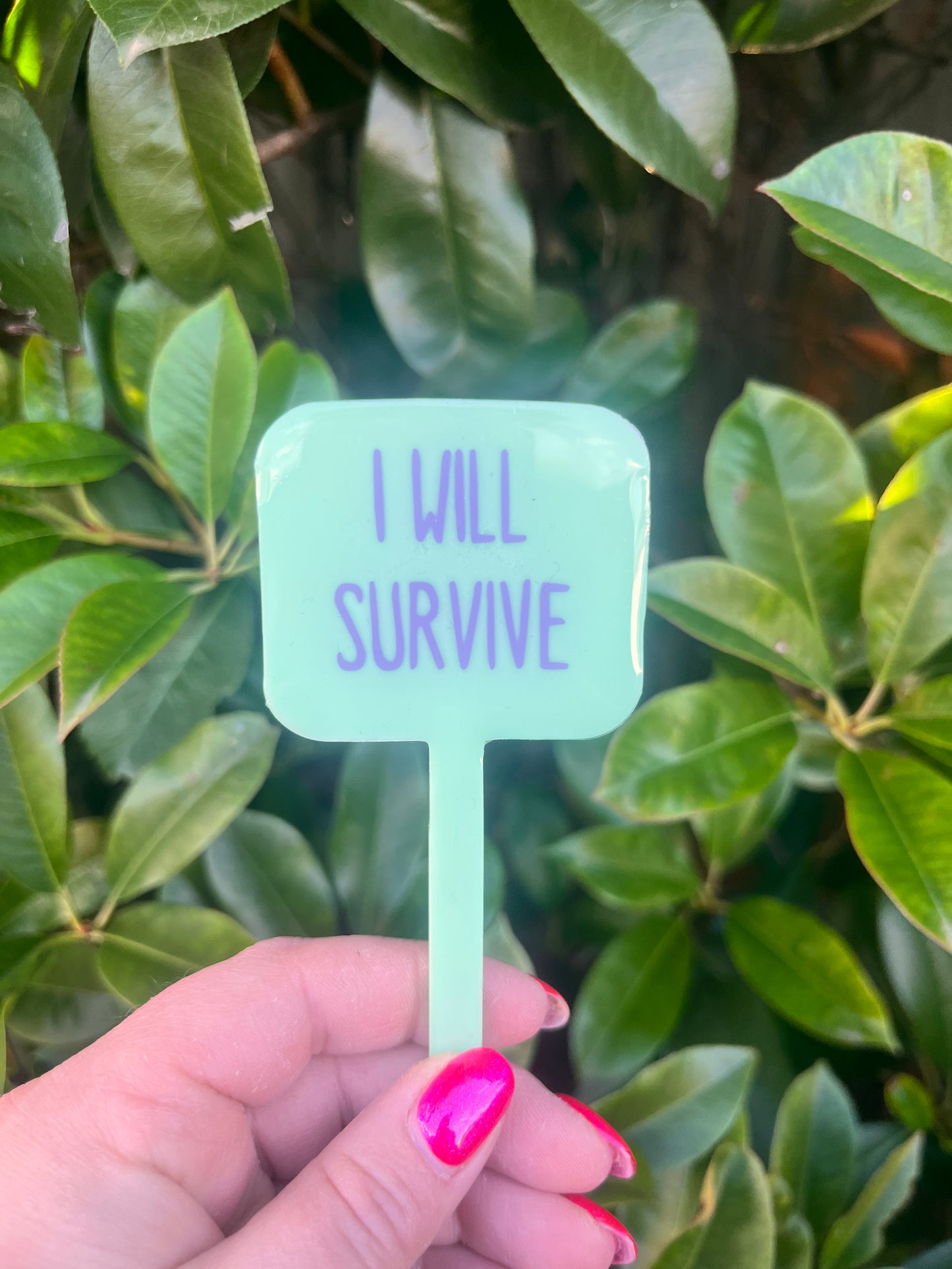 I will survive - plant tag