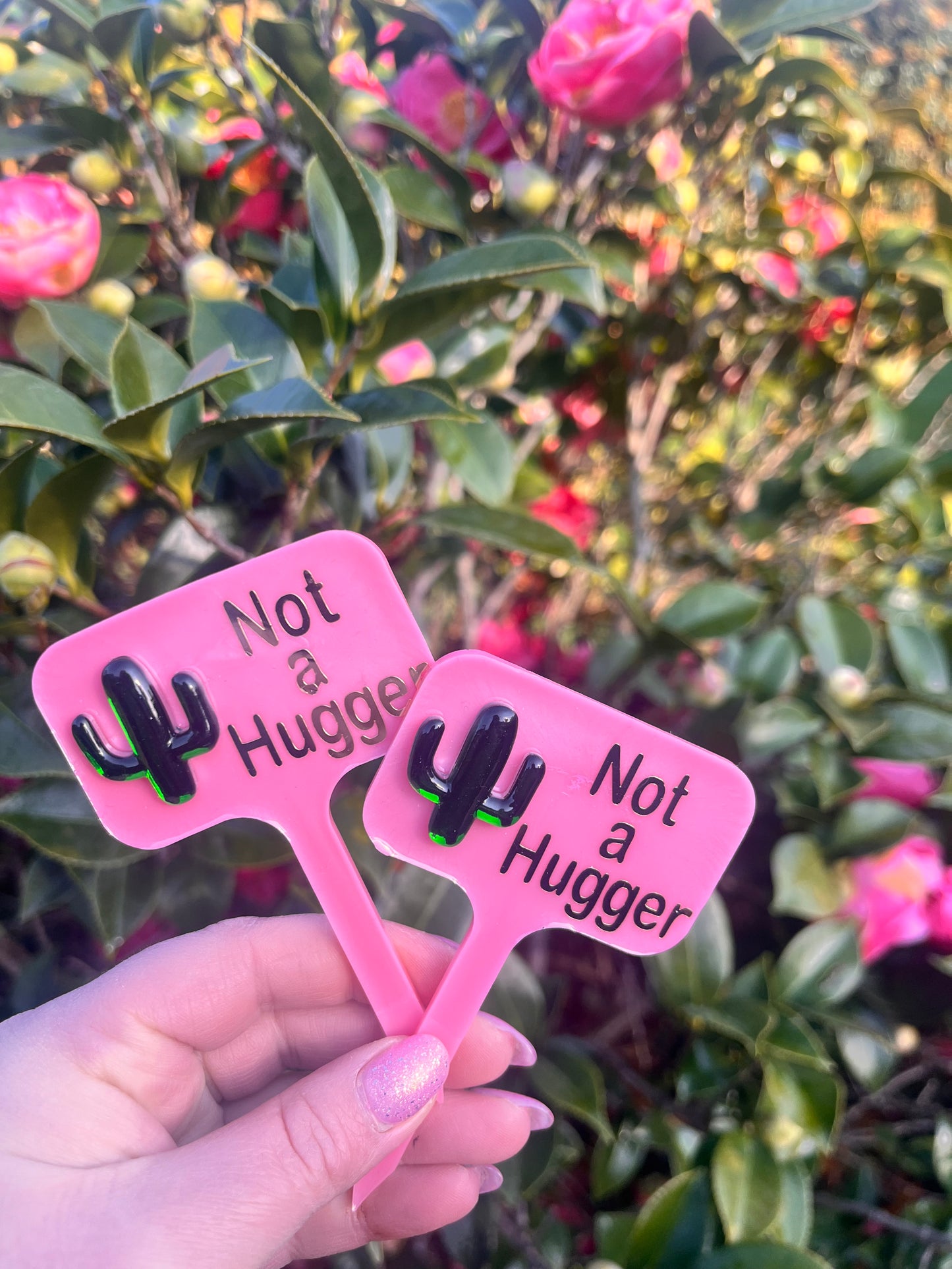 Not A Hugger - Plant Tag