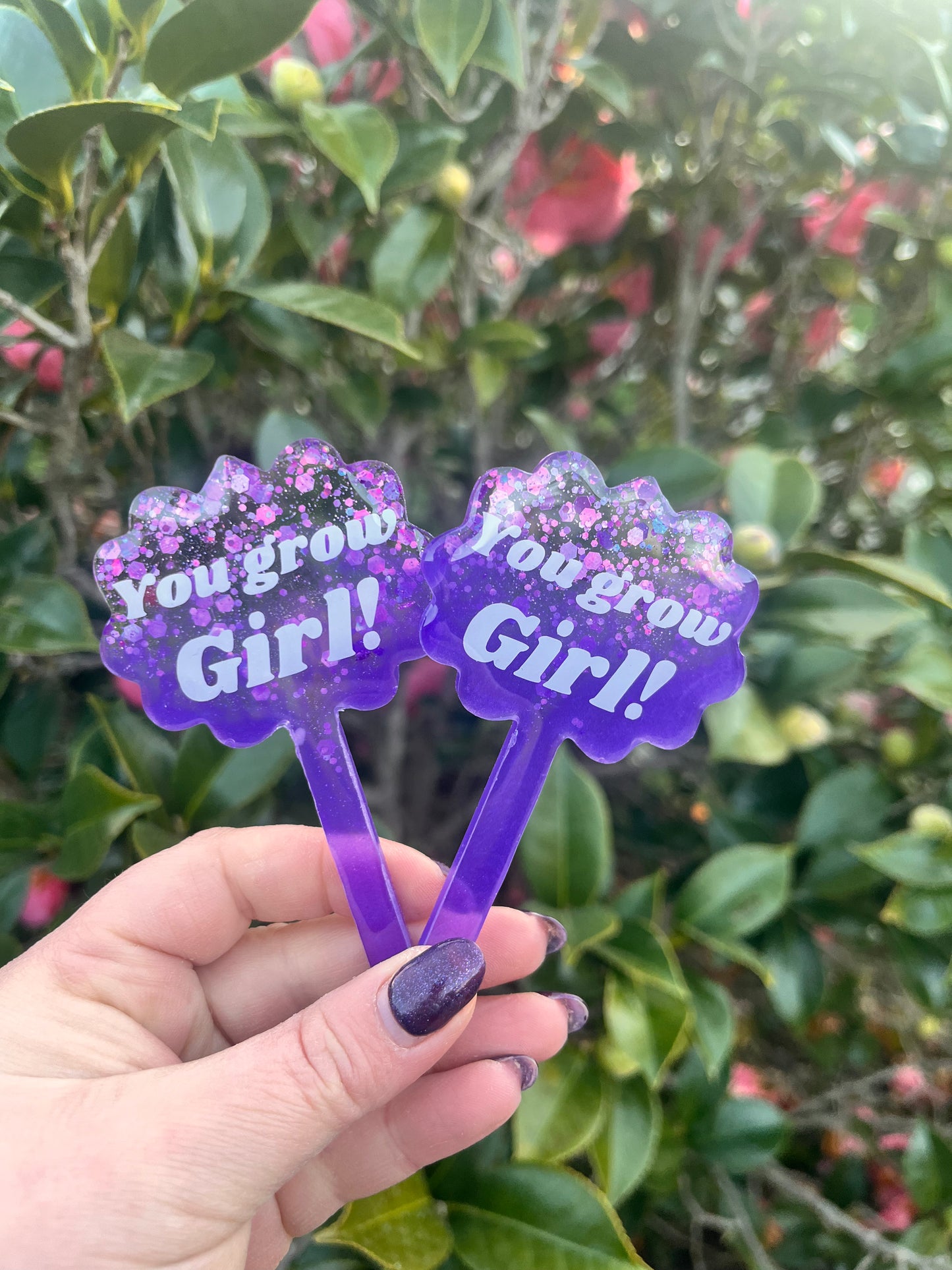 You Grow girl! - Purple Glitter