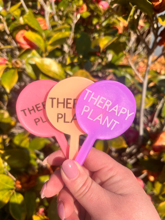 Therapy Plant - plant tag